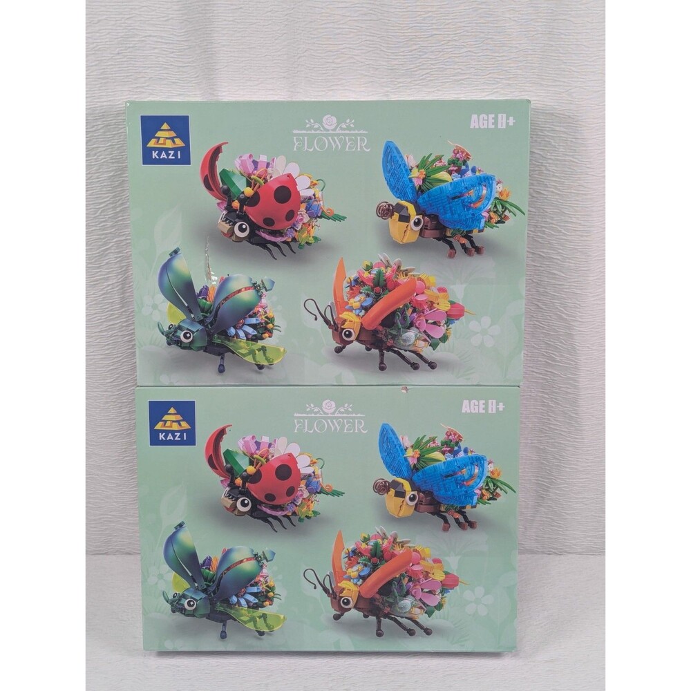 Bugs Building Toy Set - Insect Collection - Building Blocks - STEM Kit - 2 pack